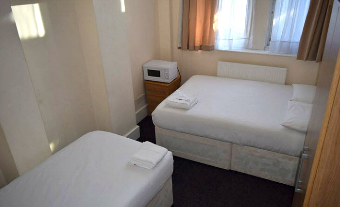 A typical triple room at York Hotel London