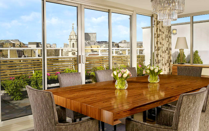 Enjoy dinner in the dining room