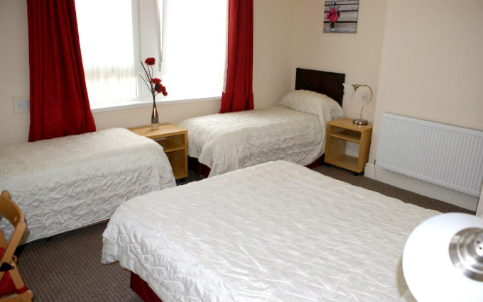 Family room at the The Beachcomber Hotel are great value for money allowing you to spend more exploring London