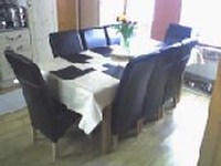 The breakfast room at BlueBelle Mansion B&B