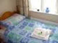 One of the single rooms at BlueBelle Mansion B&B