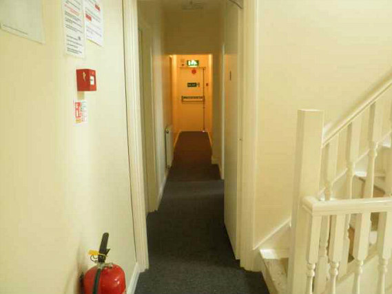 The hallway at Roop B&B
