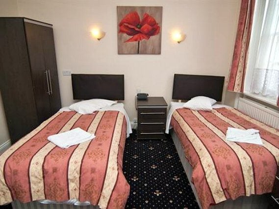A twin room at Astoria Hotel London is perfect for two guests