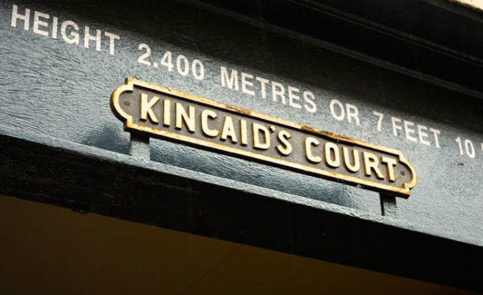 An exterior view of Kincaid Court
