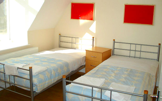A typical twin room at Sienna Apartments