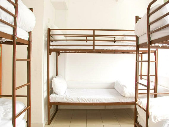 A typical dorm room at Borough Rooms