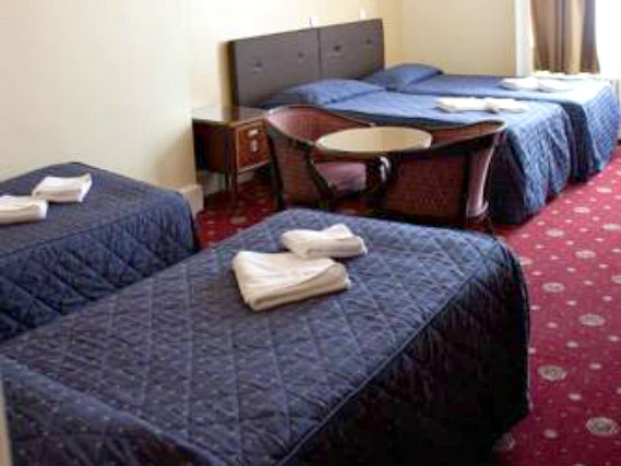 Quad rooms are spacious and ideal for sharing with friends and family