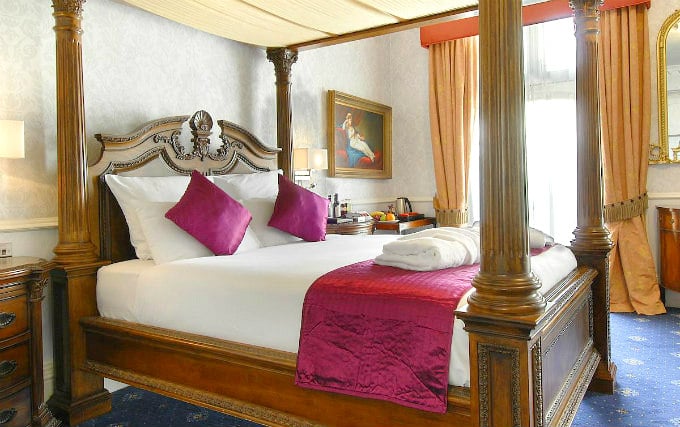 A comfortable double room at Grand Royale London Hyde Park