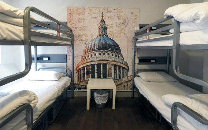 A typical quad room at St Christophers Inn - Southbank