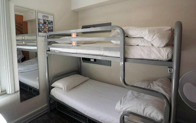 A typical twin room at St Christophers Inn - Southbank