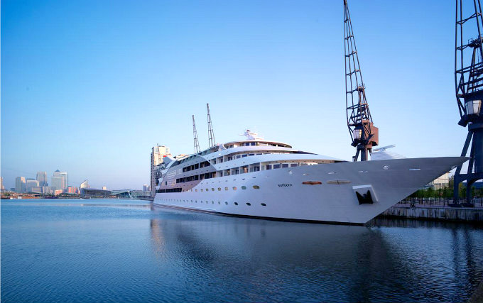 An exterior view of Sunborn Yacht Hotel