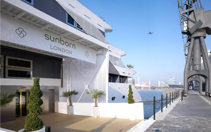 The exterior of Sunborn Yacht Hotel