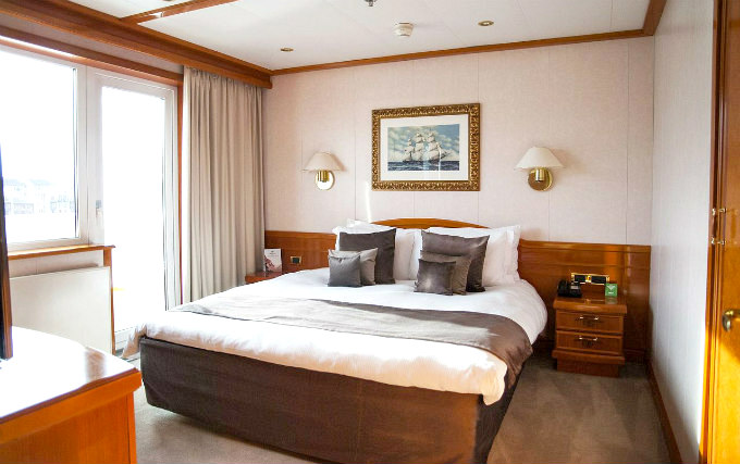 A typical double room at Sunborn Yacht Hotel