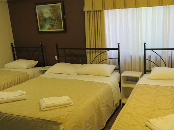 Quad rooms at Central Hotel London are the ideal choice for groups of friends or families