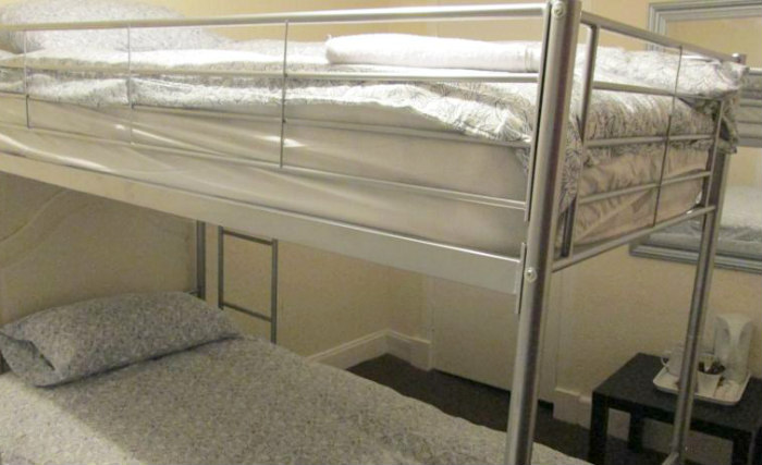 A typical dorm room at St Enoch Hotel