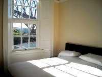 A typical double room with stunning views of the Forth bridge