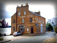 The beautiful exterior of The Albert Hotel