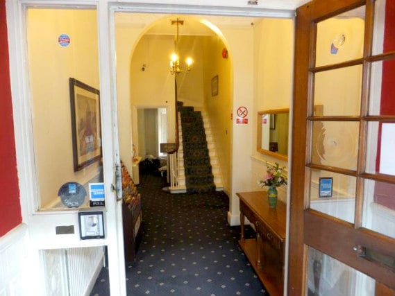 The hallway at Lonsdale hotel