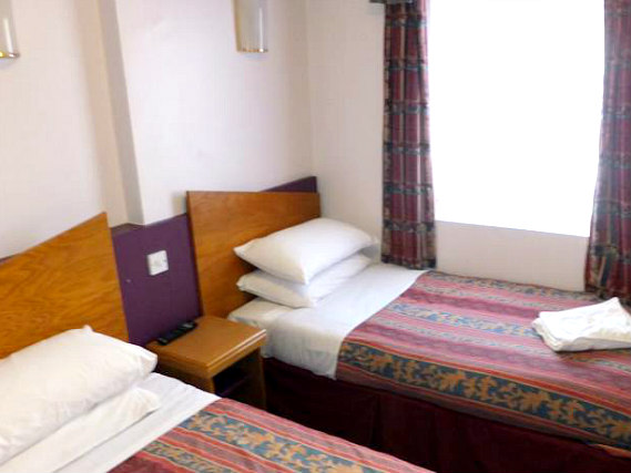 Twin rooms are spacious and fresh