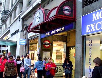 Marble Arch Tube Station, London