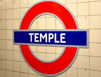 Temple Tube Station, London
