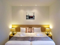 A typical double room at The Kensington Studios