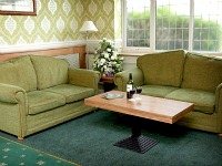 Relax in the sitting area