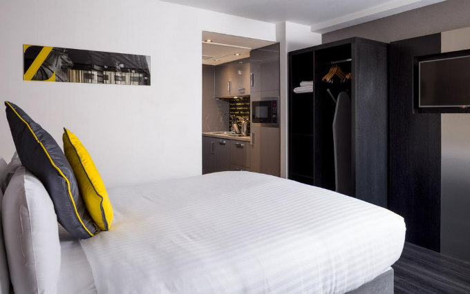 A typical double room at Welbeck Hotel Nottingham