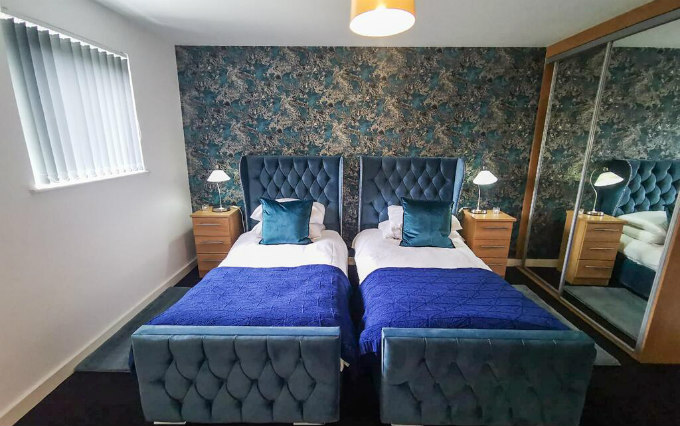 A typical twin room at Comfortzone Birmingham Hotels