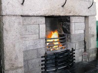 Warm up in front of the open fire!