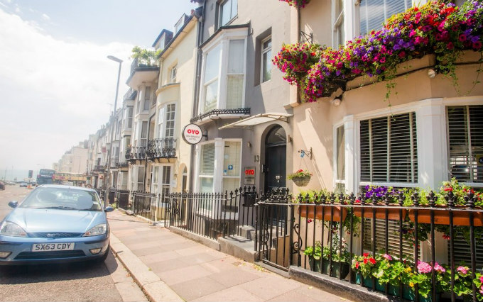 An exterior view of Sea Breeze Brighton