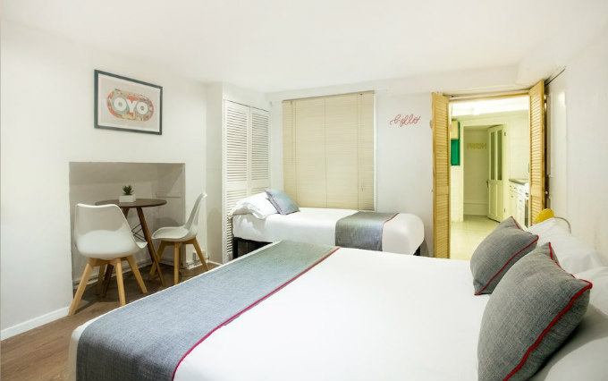 A typical triple room at Sea Breeze Brighton