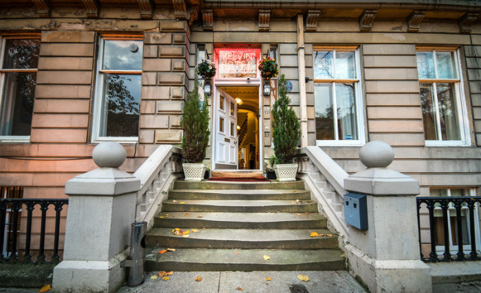 The Kelvin Hotel West End's welcoming entrance