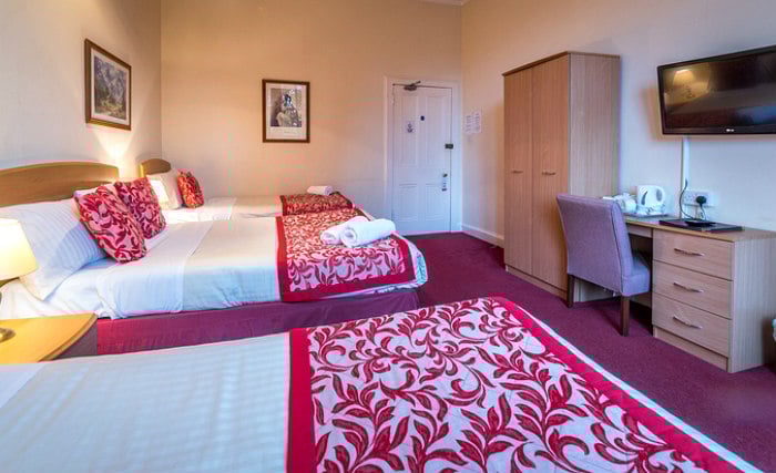 Enjoy a hot drink thanks to the tea/coffee making facilities in your room