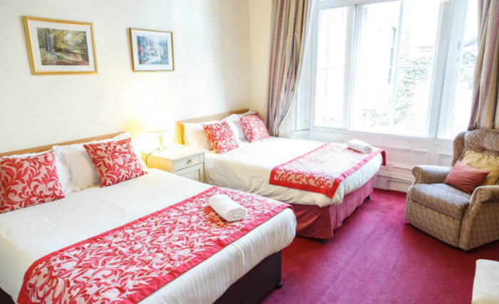 Quad room at Kelvin Hotel West End