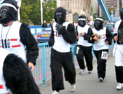 Great Gorilla Run at Tower Bridge, London