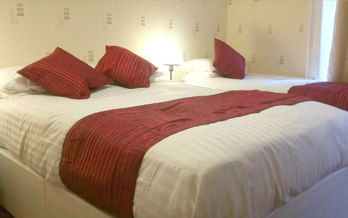 A typical triple room at Garth Hotel