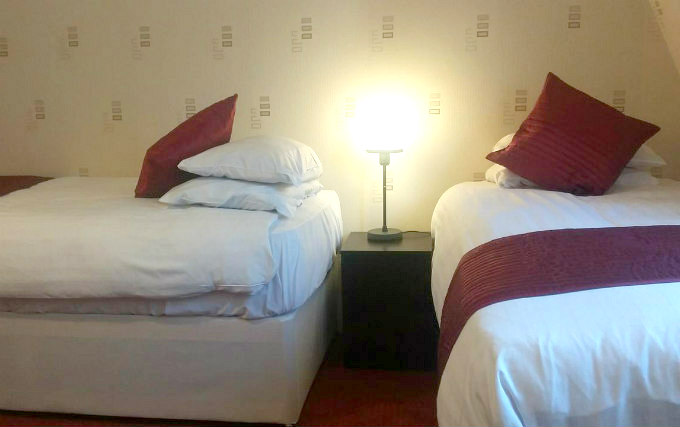 A twin room at Garth Hotel