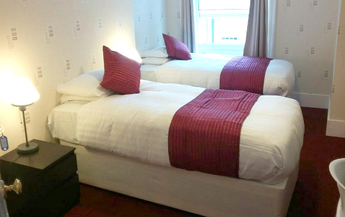 A typical twin room at Garth Hotel