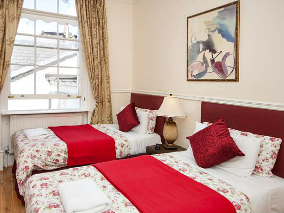 A twin room at Classic Hotel is perfect for two guests