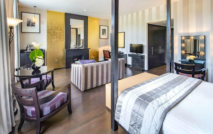 A double room at Baglioni Hotel