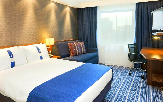 A comfortable double room at Holiday Inn Express London Heathrow T5
