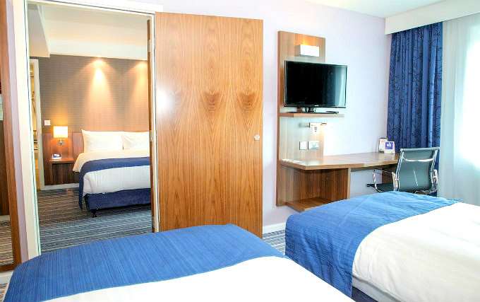 A triple room at Holiday Inn Express London Heathrow T5