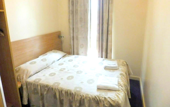 A typical double room at Colliers Hotel