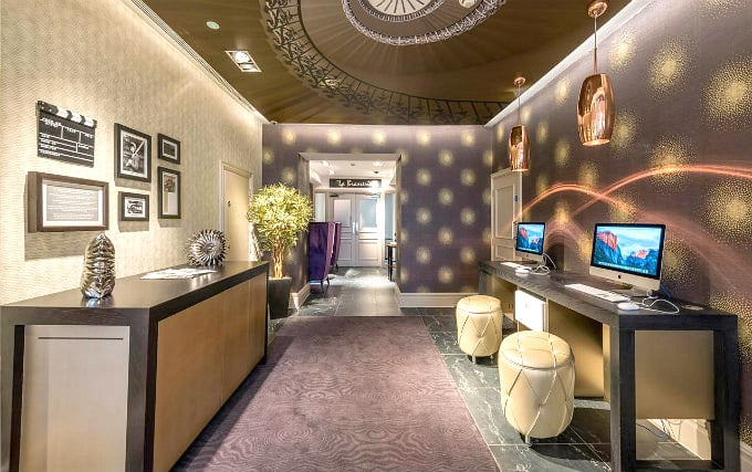Stay in touch online with modern computers and LCD screens at Mercure London Hyde Park Hotel
