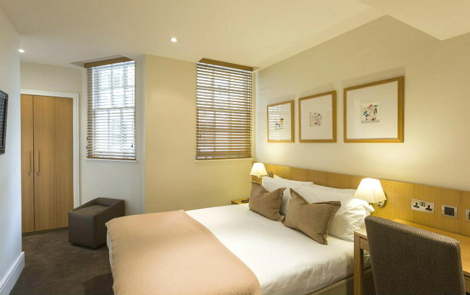 A typical double room at The Nadler Kensington