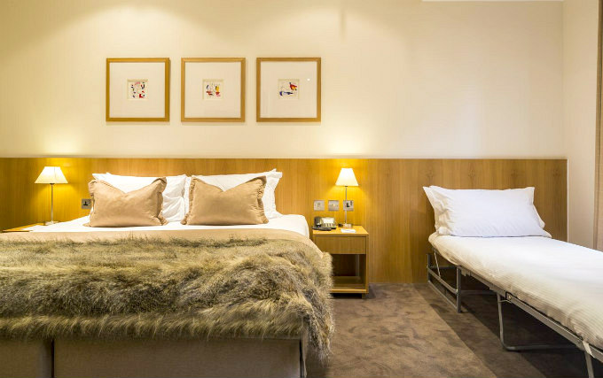 A typical triple room at The Nadler Kensington