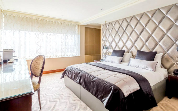 A typical double room at Radisson Edwardian Heathrow Hotel