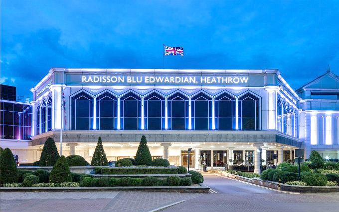 The exterior of Radisson Edwardian Heathrow Hotel