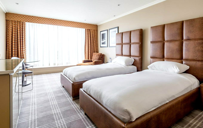 One of the twin room at Radisson Edwardian Heathrow Hotel